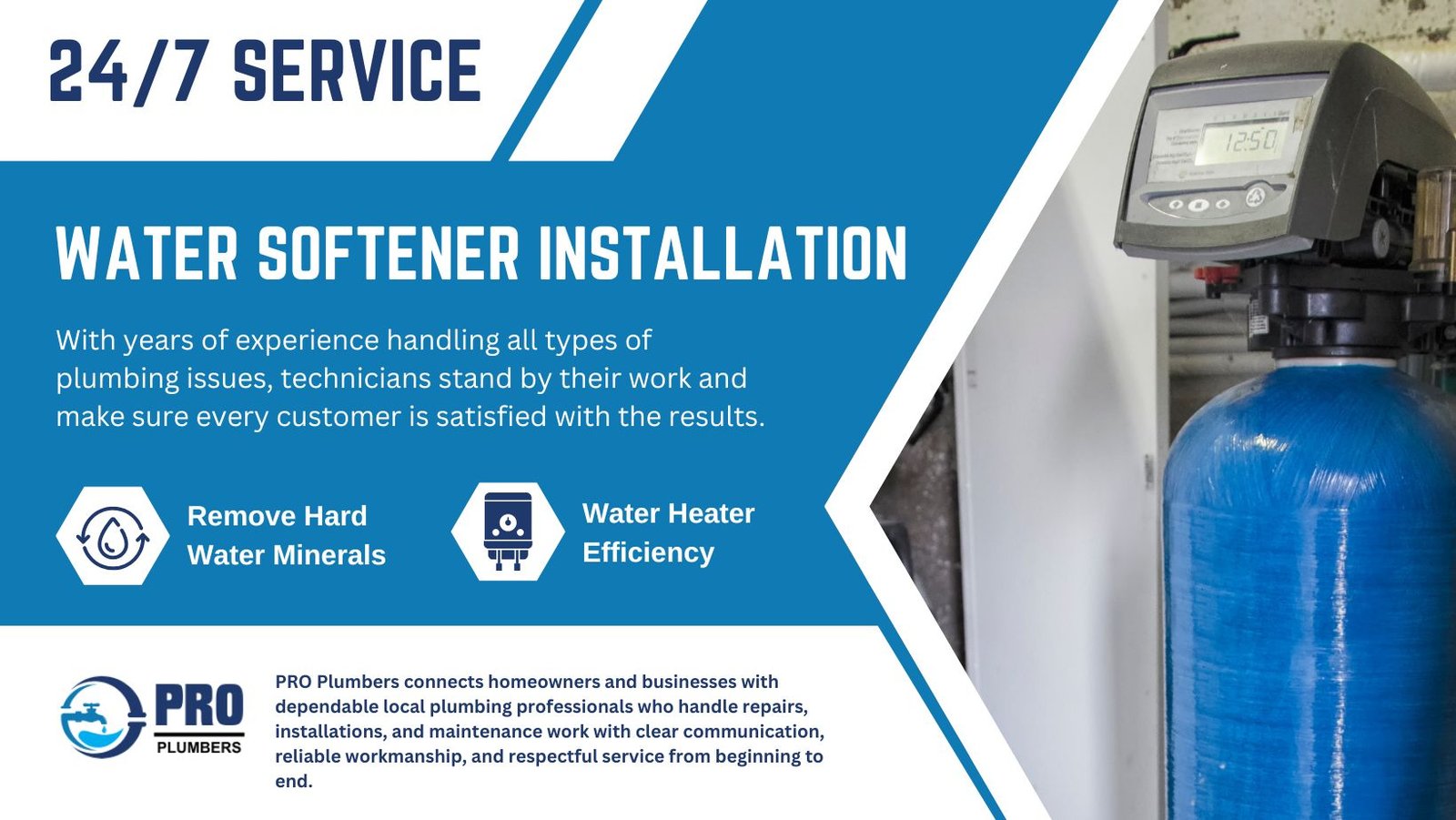 Water softener installation in Hemet, CA
